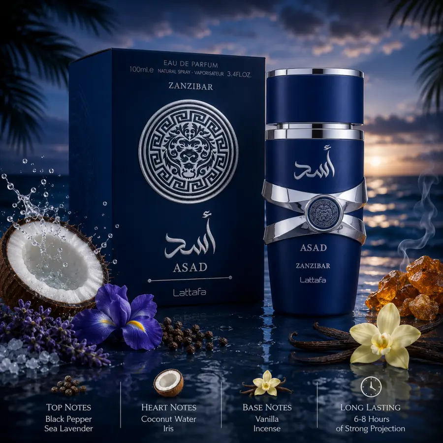 Lattafa Asad Zanzibar –  Eau de Parfum 100 ml