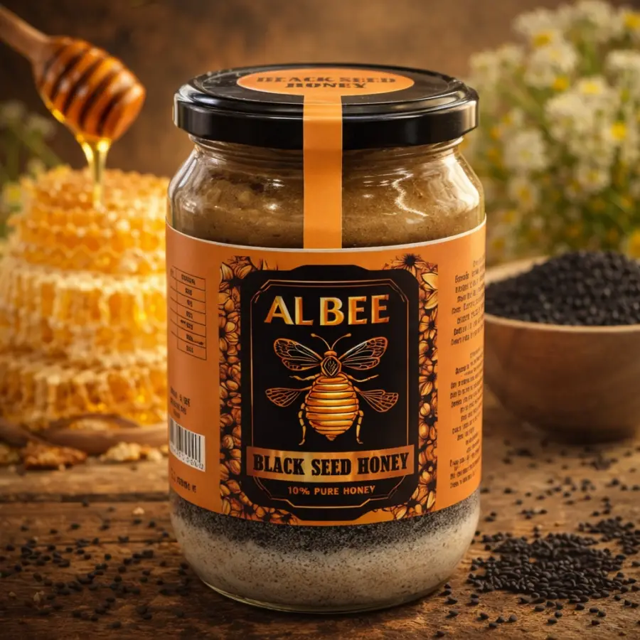 Mjaltë me Farë të Zezë (100% Pure Honey)
