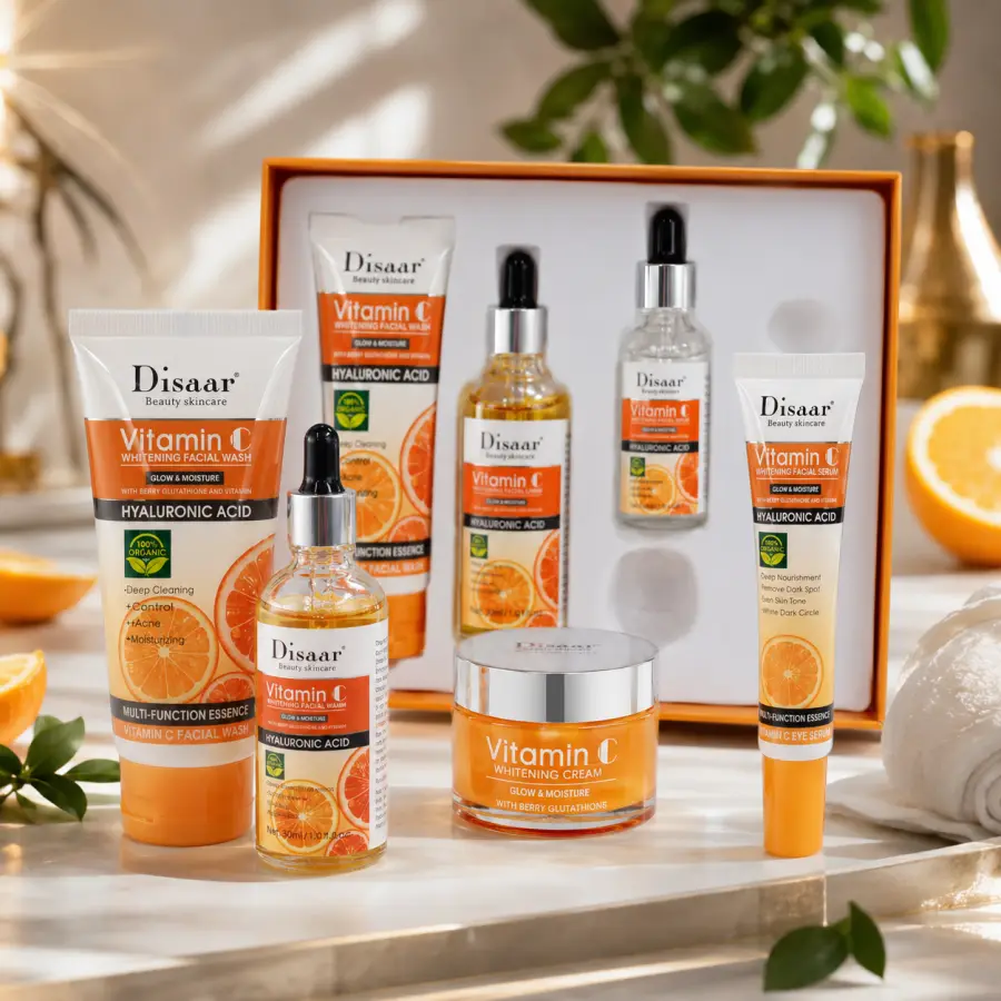 Disaar Beauty Skincare Vitamin C Set, Kujdes i plote per Fytyren Tuaj