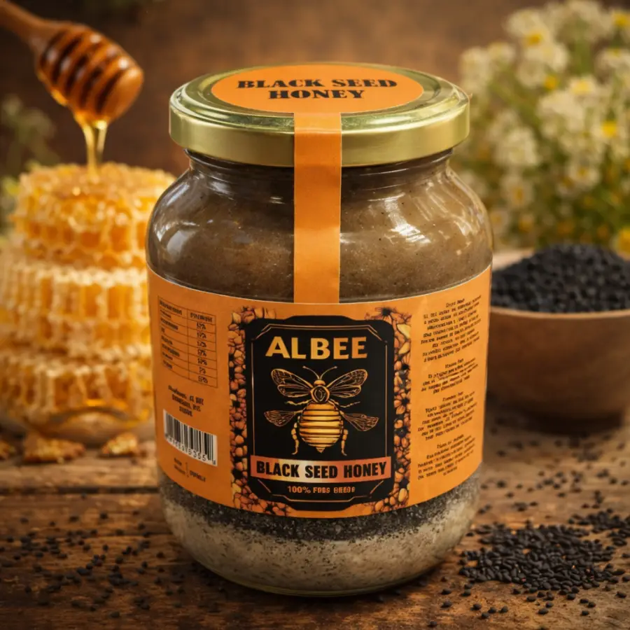 Mjaltë me Farë të Zezë (100% Pure Honey)