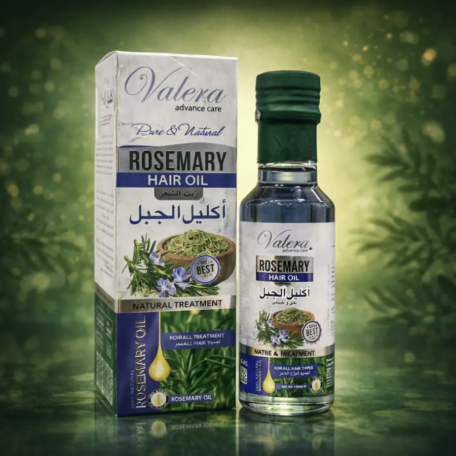 Valera Rosemary Hair Oil – Vaj Natyral për Forcim dhe Rritje të Flokëve