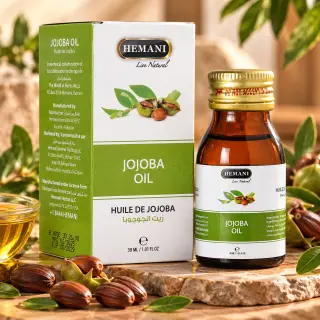 HEMANI Jojoba Oil – Vaj Jojoba për Hidratimin e Lëkurës dhe Kujdesin e Flokëve, 30 ml