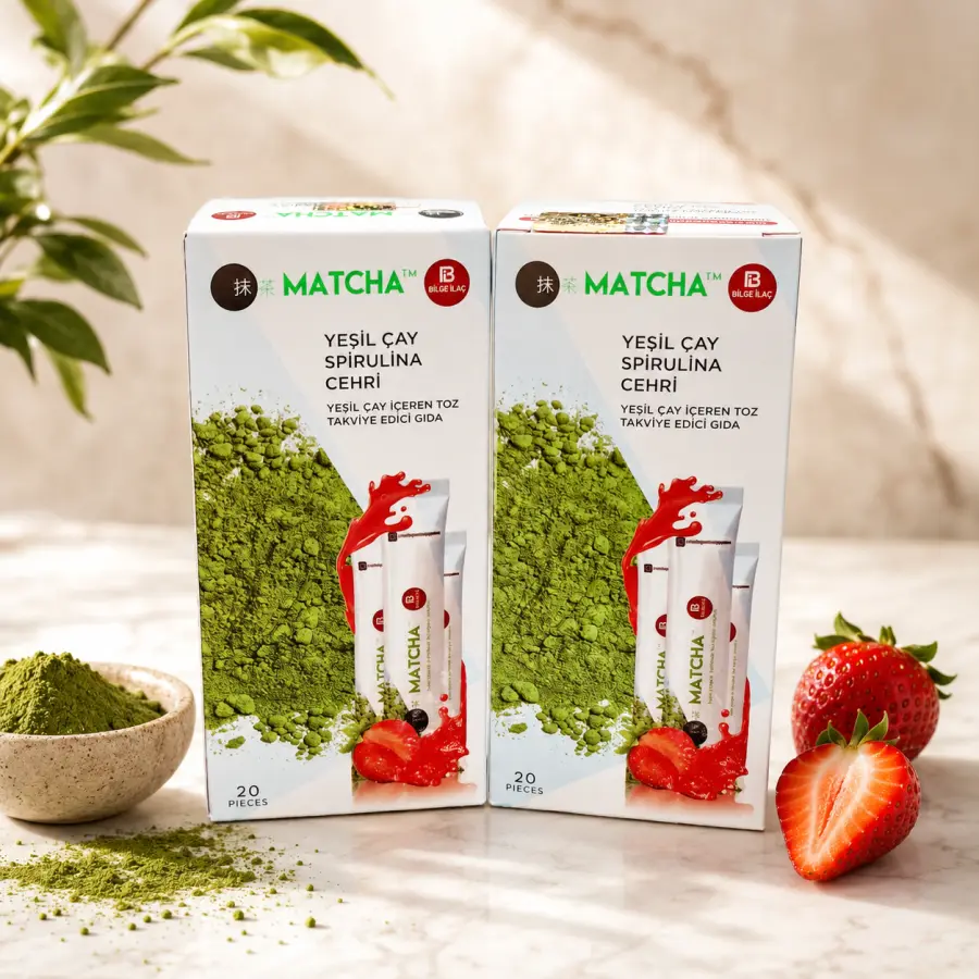 Matcha Premium Japanese – Green Tea, Spirulina & Cehri, 20 Sachets