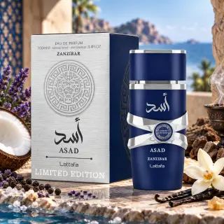Lattafa Asad Zanzibar Limited Edition – Eau de Parfum për Meshkuj, 100 ml